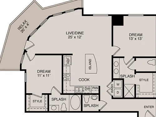 Floor plan B2 2-25