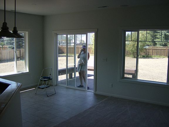 Big yard, nice trex deck