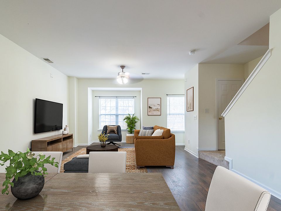 Virtual staged living room