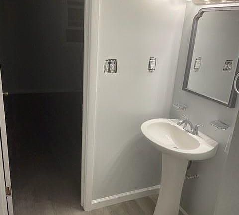 bedroom with bath and shower