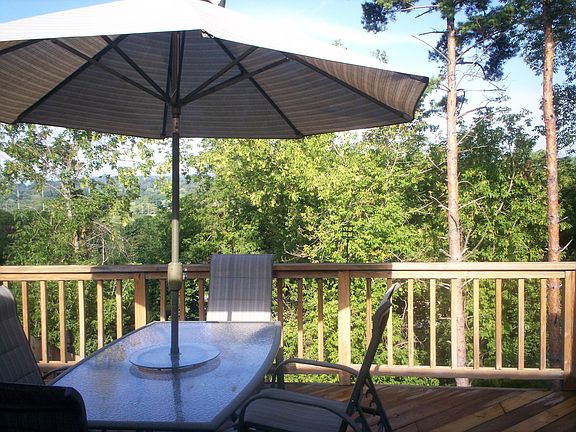 Deck Overlooking Wooded Yard