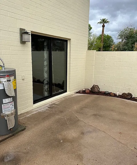 Premises Private Sun Patio, 6 Foot Walls, New Keyed Lock Patio Sliding Glass Door, New Hardscape, New Water Heater, Patio Light, Patio Outlet.