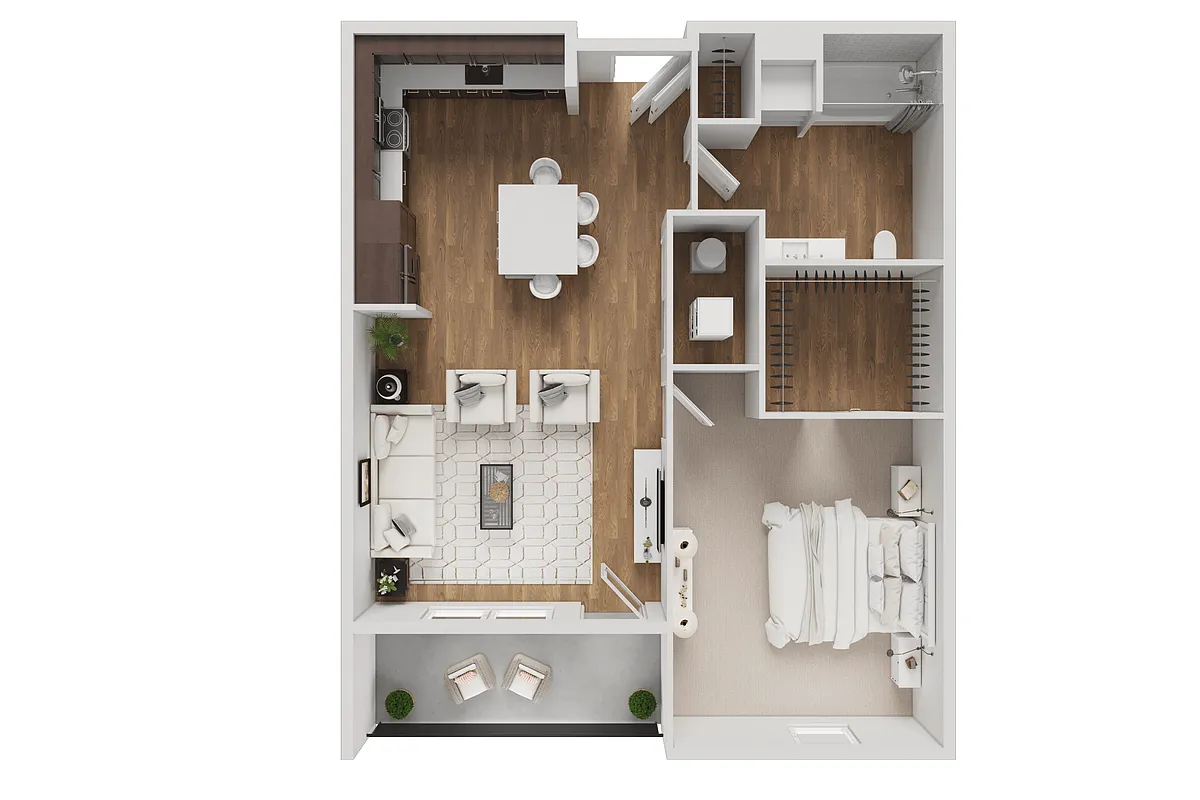 Floor plan West 8th - Jade