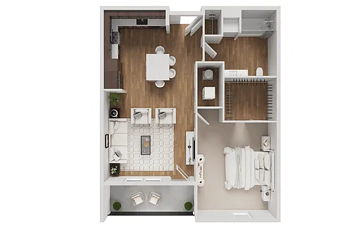 Floor plan West 8th - Jade