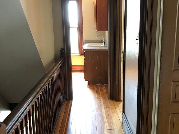 Second floor hall looking toward kitchen