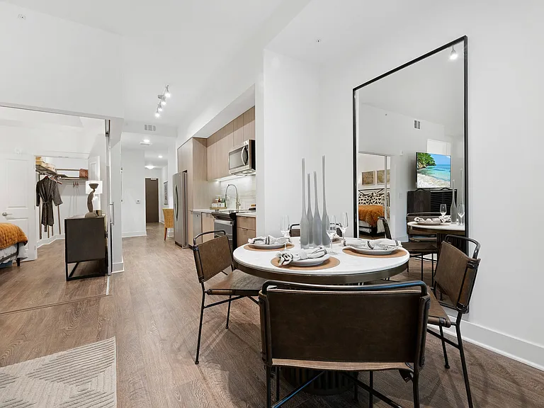 Spacious living and dining area