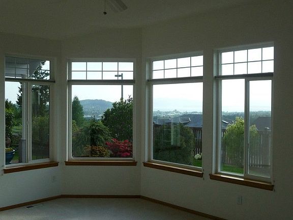 View to the west toward Sehome Hill and the City of Bellingham