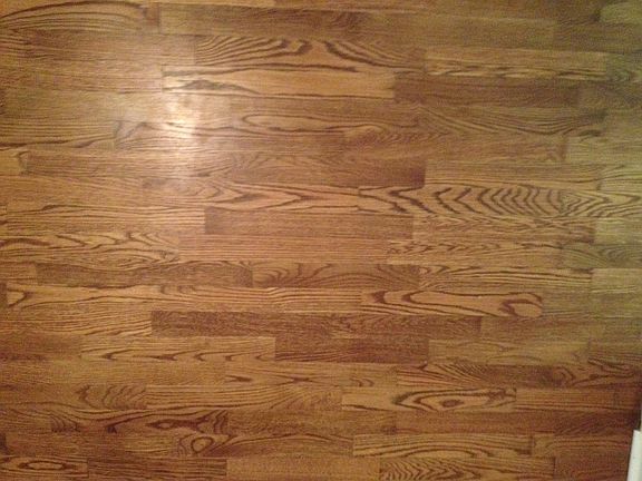 really hard wood through out