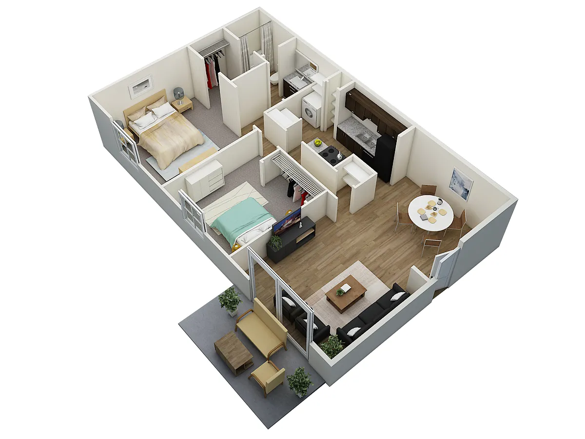 Floor plan Two Bedroom A