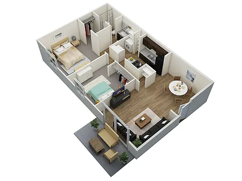 Floor plan Two Bedroom A