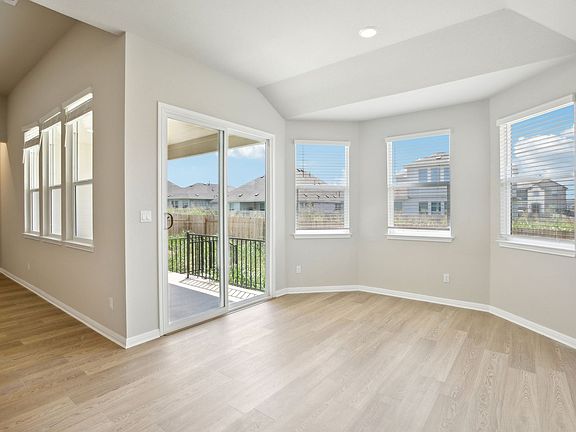 Enjoy all the natural lighting in the dining area.