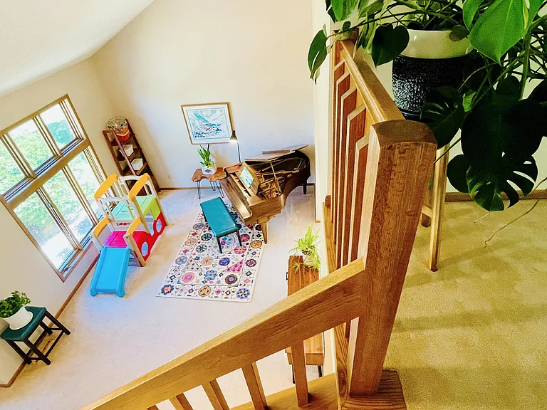 Views from second floor for the front room