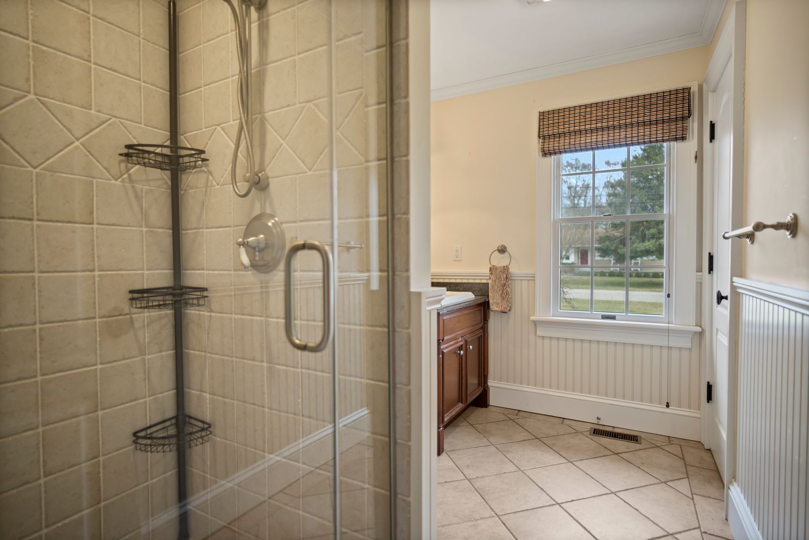  First Floor Full Bath, connected to First floor bedroom and opens to hallway