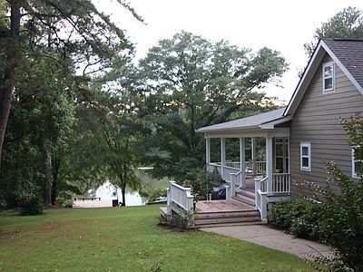 Lake view from side 