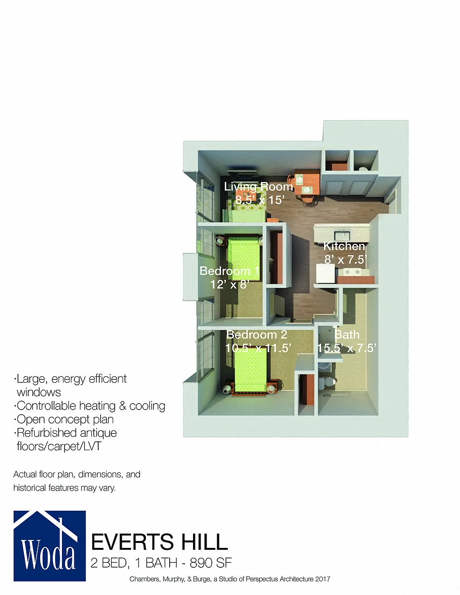 Floor plan 2 Bedroom