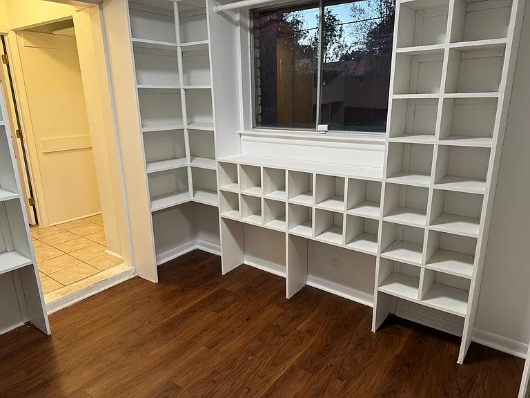 Master closet with build it storage