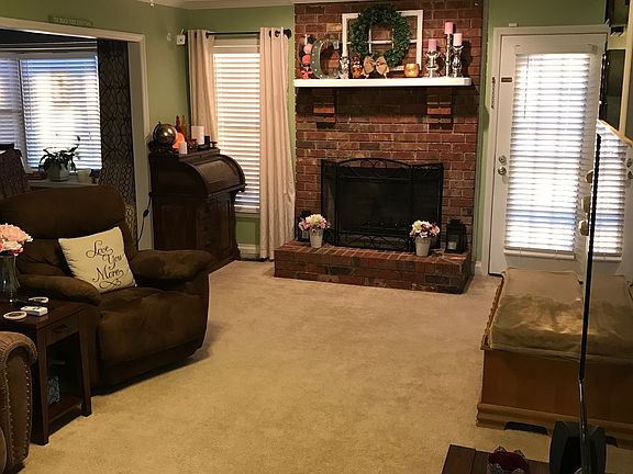 Wood burning fireplace