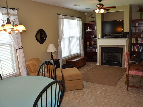 Den off of eat in kitchen