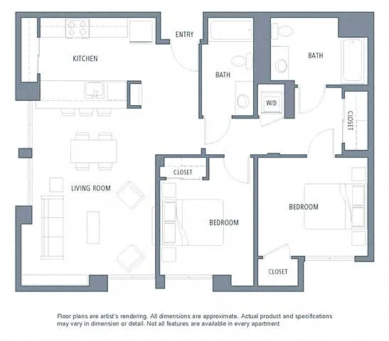Floor plan 1116 2B2B