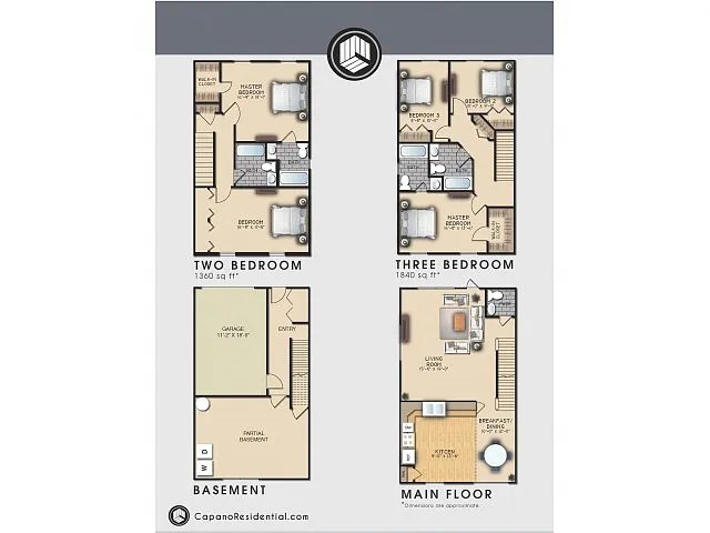 Floor plan Nottingham 3x2.5 G