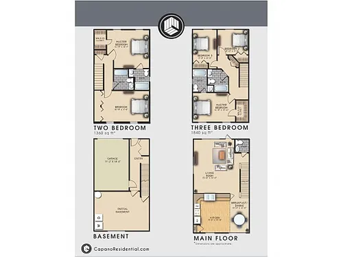 Floor plan Nottingham 3x2.5 G