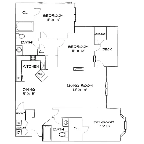 Floor plan Design 3B
