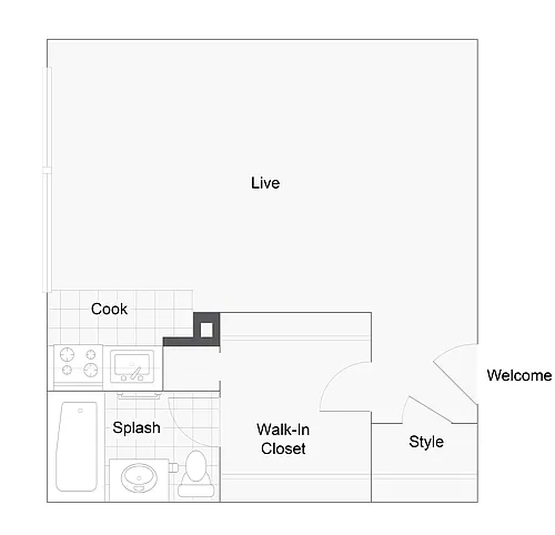 Floor plan Studio - E