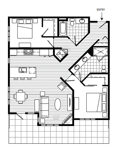 Floor plan Plan 2B