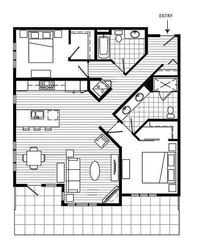 Floor plan Plan 2B