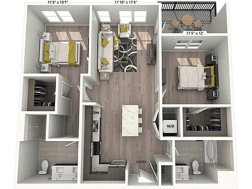 Floor plan B1S-Signature-1081sf