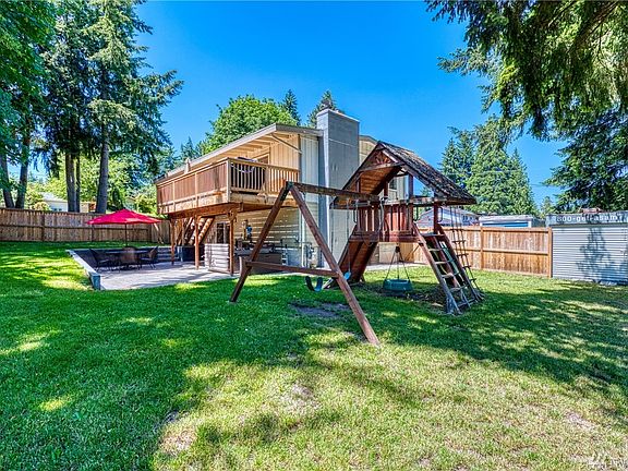 Fully fenced backyard.