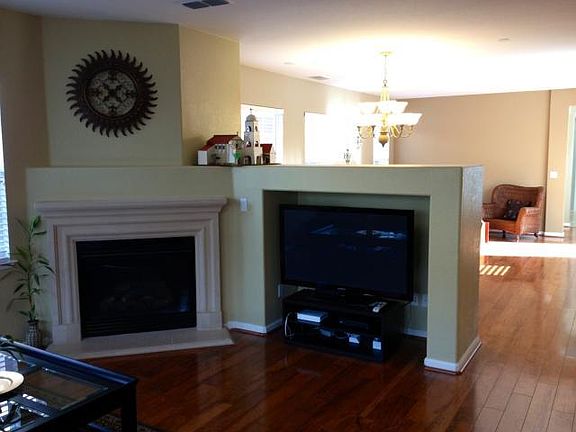 View from the family room - shows living room on the other s