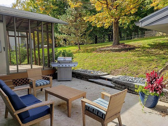 back patio and porch