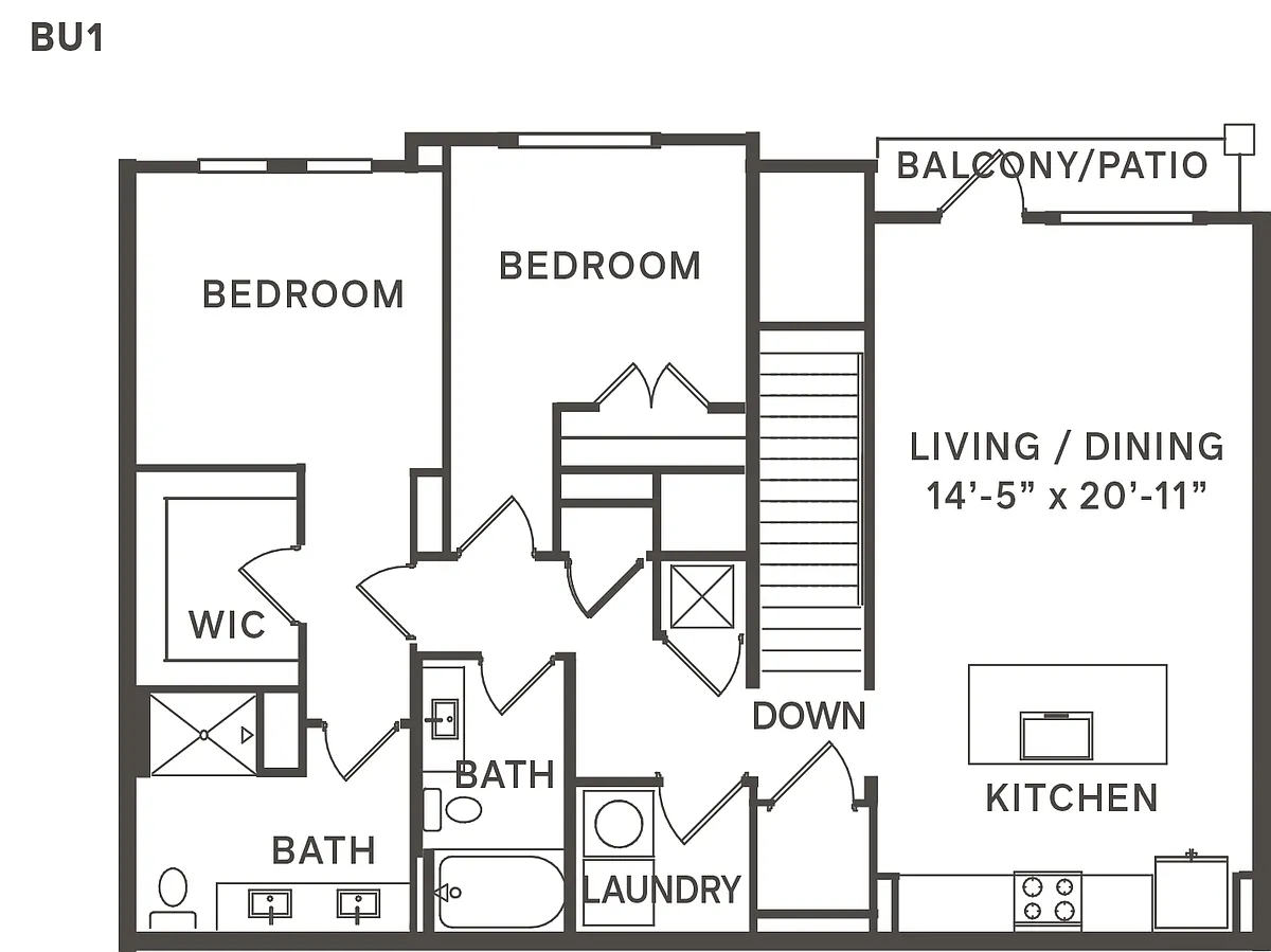 Floor plan Ludington w/ Garage
