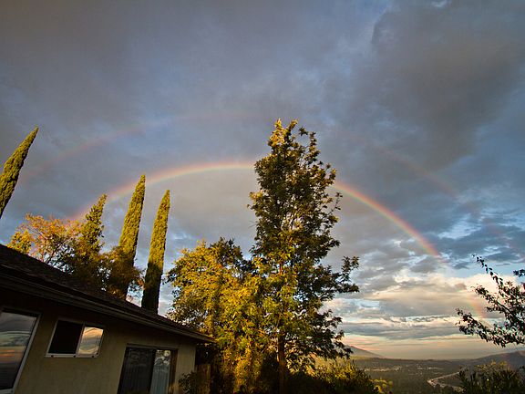 Rainbow and House