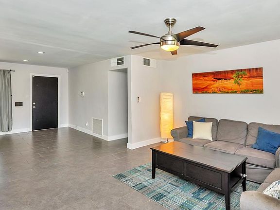 Entry way and living room