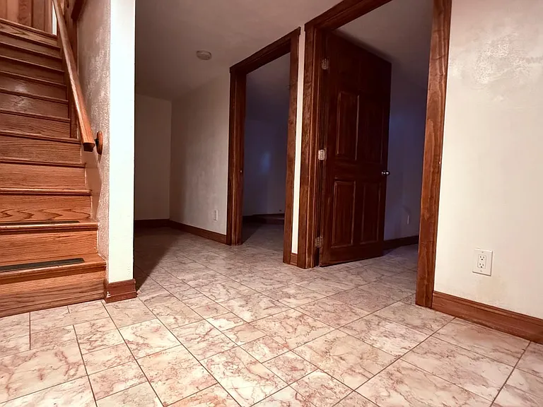 hallway in basement