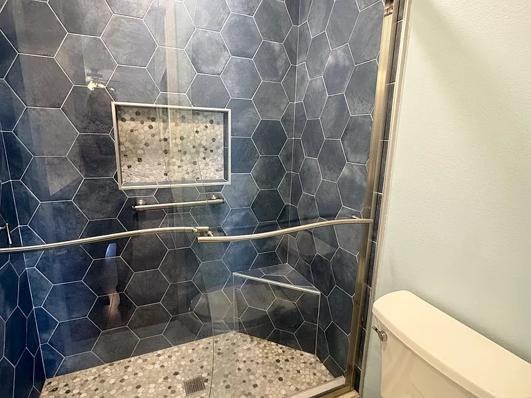 Custom tiled shower