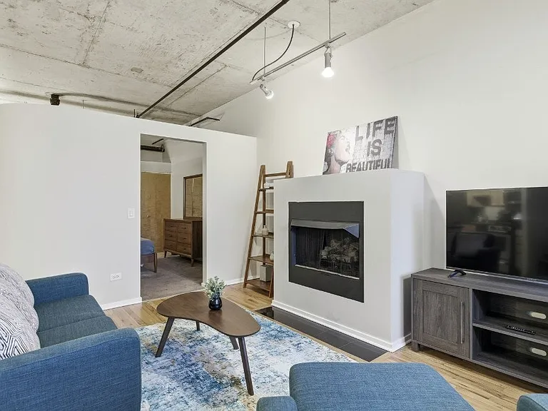 Living Area & Fireplace