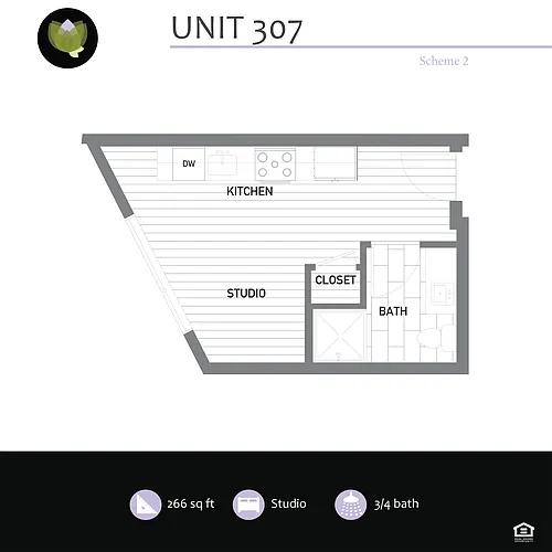 Floor plan Studio
