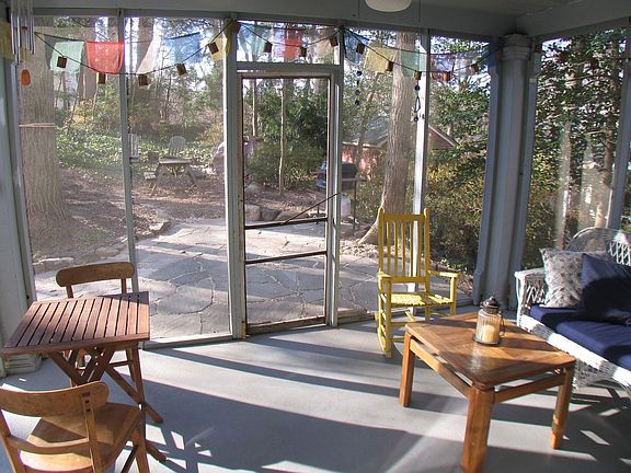 Screened back porch