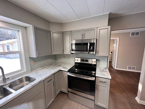 Kitchen looking to dining room.