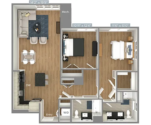 Floor plan B7-1253