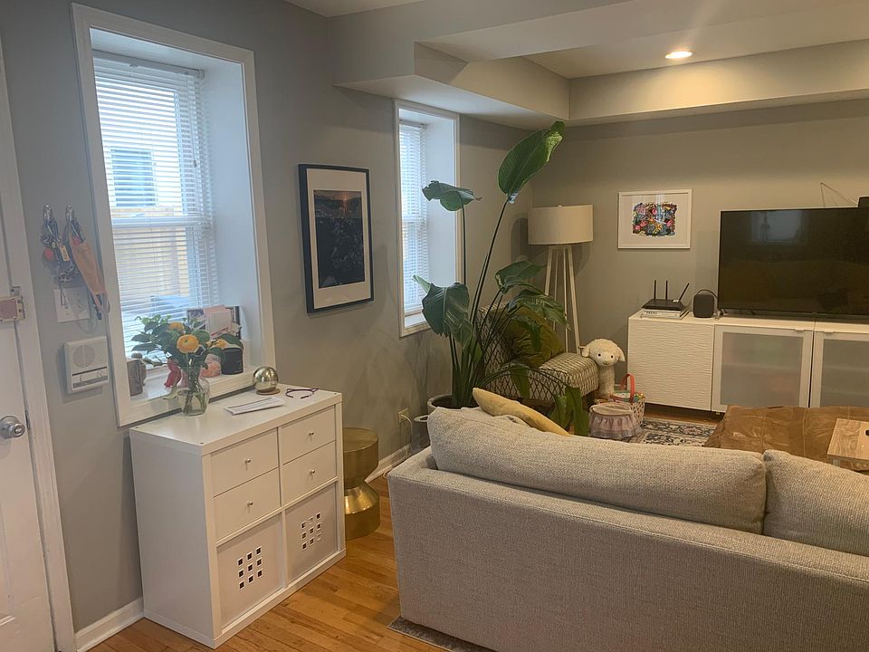 Living room with large windows