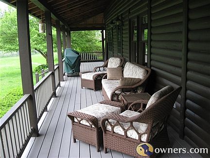 Rear of wrap around porch
