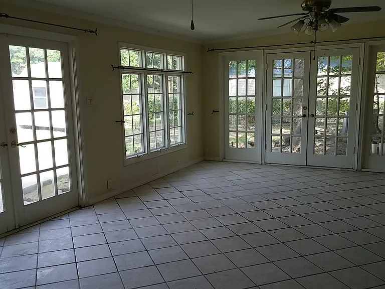 Large sunroom.