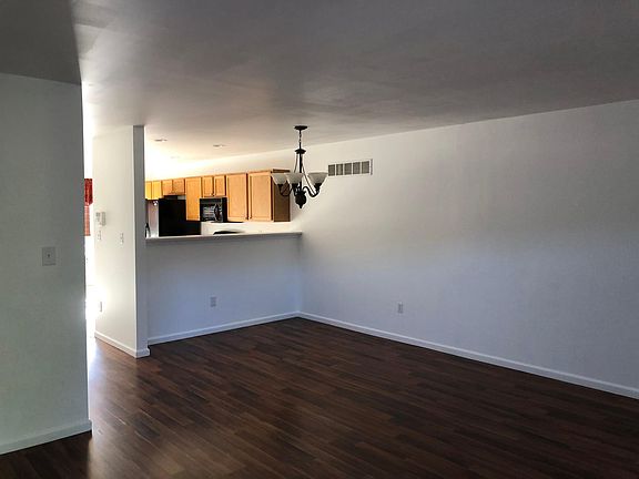 Living room and dining room