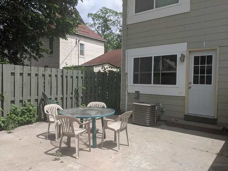 Patio area-note the building was painted after this photo was taken.