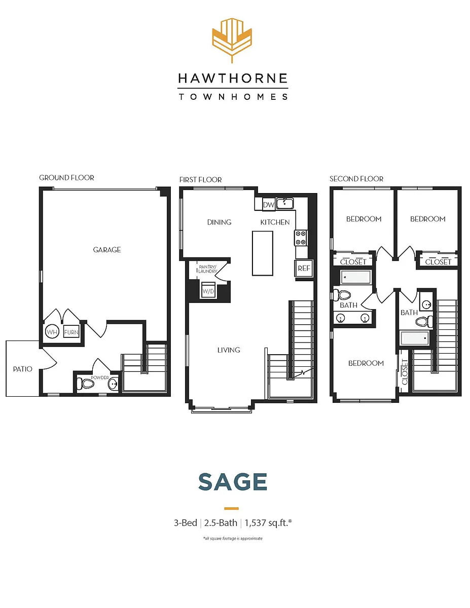 Floor plan Sage - E (3s)