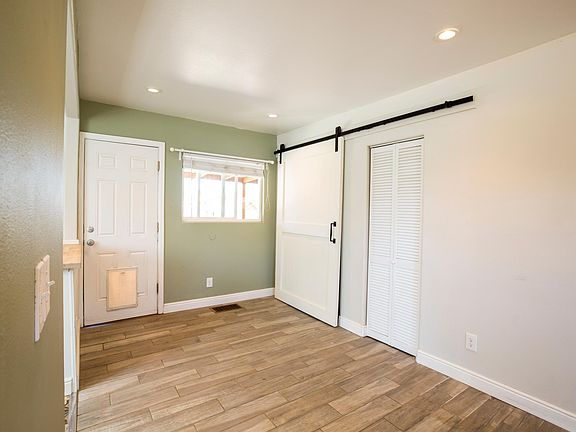 View of back door. Lots of light!